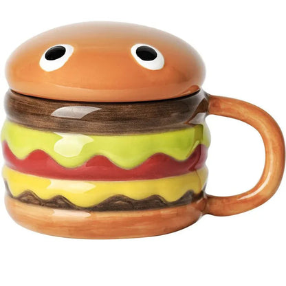 Cartoon Keramische Hamburger Kaffeetasse