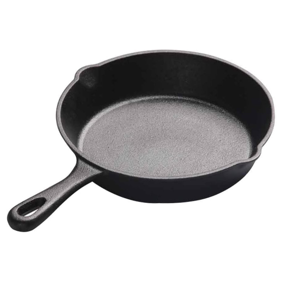 Frendorf | Premium Gusseisenbratpfanne - Robuste 10-Zoll vorgeheizte Bratpfanne zum Kochen, Backen, Anbraten - Ideal für Induktion, Ofen, Grill und Herd - Vielseitiges Küchenmust-have