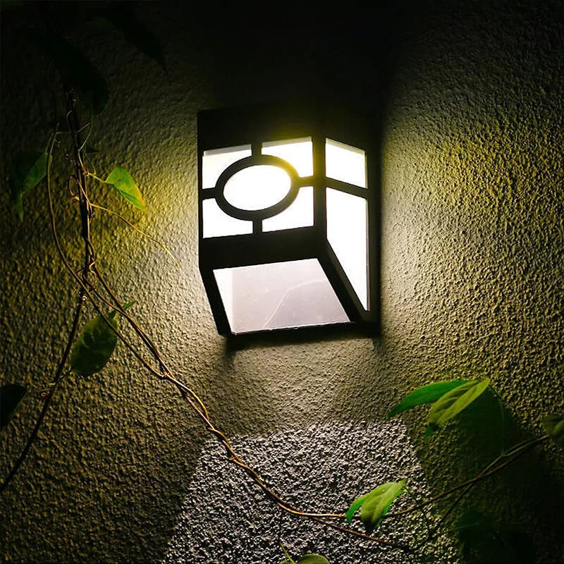 Frendorf | SolarLoom Outdoor LED Wandleuchten | Solarbetrieben | Wetterfest | Perfekt für Garten & Terrasse (2er-Set)