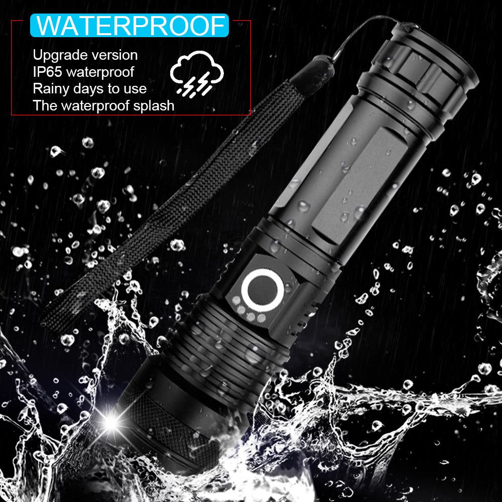 Frendorf | 30000-5000 Lumen Hochleistungs-LED-Taschenlampe, wasserdicht