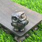 Frendorf 3.5cm natürliche Kristall Eule Ornament Edelstein Dekoration