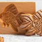 Frendorf | Holzplätzchenform Set | Gravierte Backstempel | Lebkuchen & Keks Presse