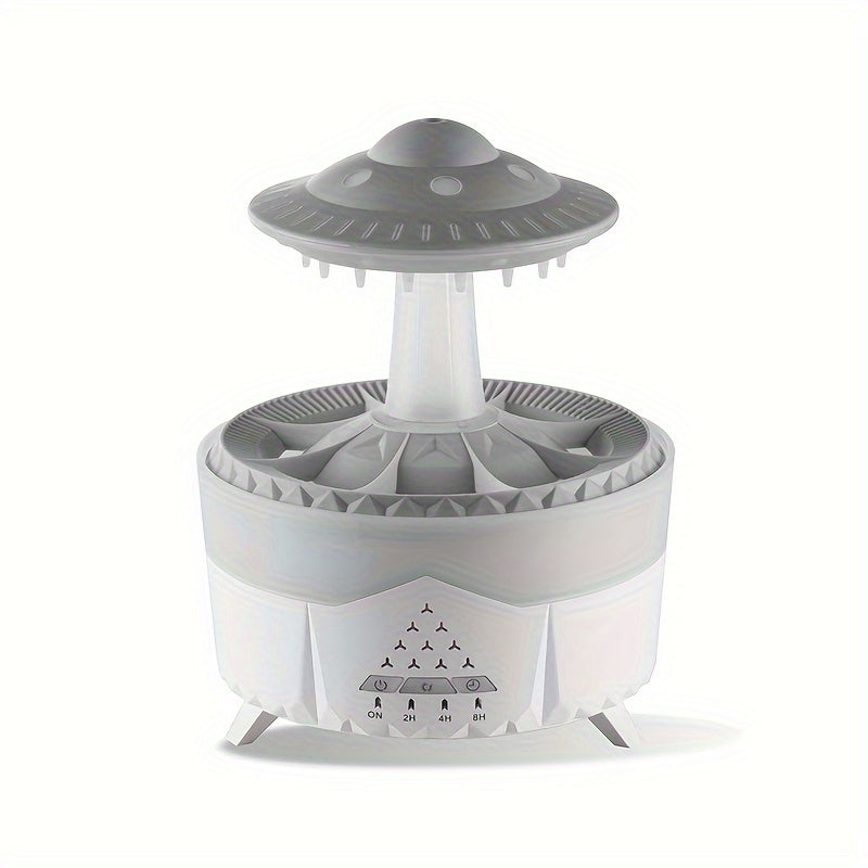Entspannender Regenstropfen Aromatherapie Ätherisches Öl Diffusor - LED Licht & Luftbefeuchter