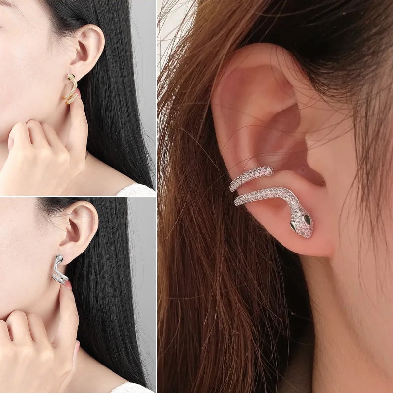 Frendorf |  Sinistra - 1 Paar Schlangen-Ohrringe