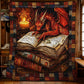 Mystic Dragon In Book Quilt