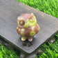 Frendorf 3.5cm natürliche Kristall Eule Ornament Edelstein Dekoration