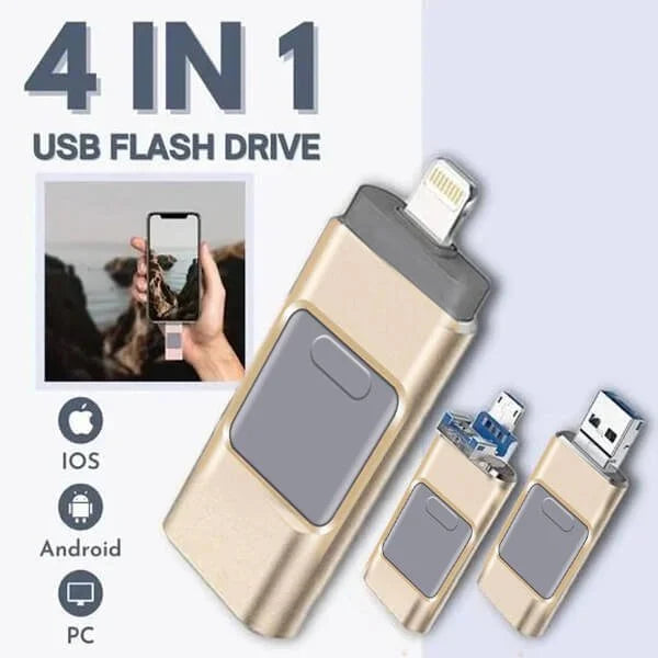 Frendorf | 4 in 1 Hochgeschwindigkeits-USB-Flash-Laufwerk