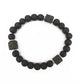 Frendorf | Aurelia Schwarz Onyx und Lavastein Würfel Balance-Armband