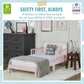 Frendorf | 648-WHT Brookside Kleinkindbett, 53L X 29B X 28H, Blush Pink/Weiß