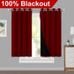 Klassische Blackout-Vorhänge mit Ösen – Thermisch isolierter, nicht bleichbarer Stoff für Wohnzimmer, Schlafzimmer, Küche, stilvolle Wohnkultur