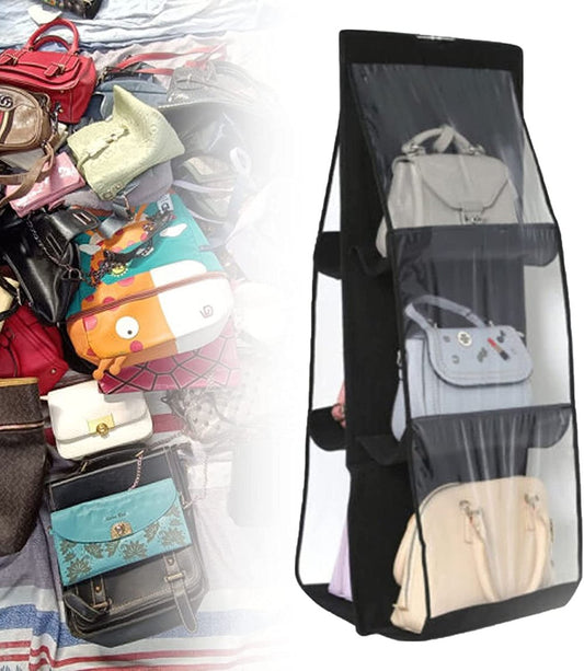 Frendorf | Beidseitige Hängende Aufbewahrungstasche – Sechsschicht-Organizer für Handtaschen