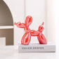 Keramisches Glänzendes Ballonhund Ornament