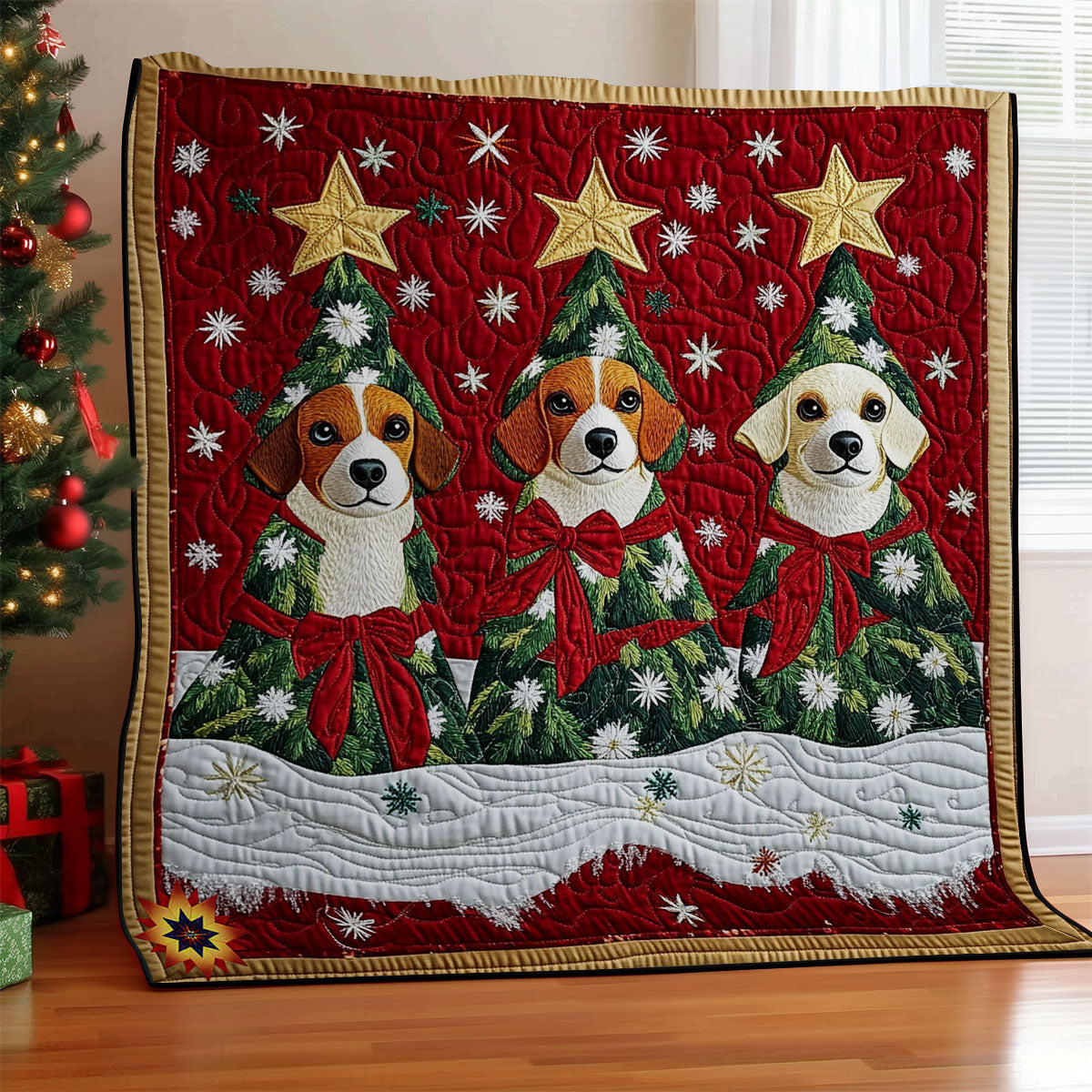 Weihnachtsbaum Hund Decke