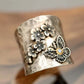 Frendorf | Biene Blume Schmetterling Breite Band Ring
