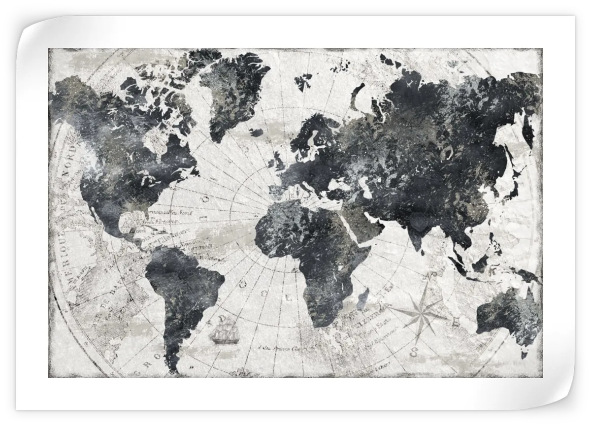 Frendorf | Modern Atlas Wandkunst