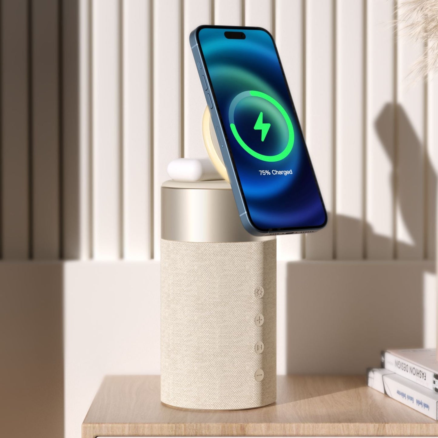 Frendorf | 2-in-1 MagSafe Ladegerät mit Bluetooth-Lautsprecher und Powerbank