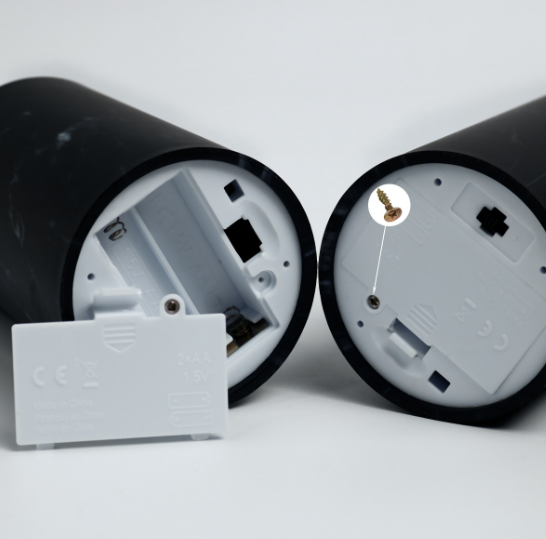 Frendorf | MarbliGlow LED Kerzenlicht Set | 3er Set | Marmor-Design | Kabellos | Stimmungsvoll | Dekorativ