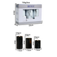 Frendorf | MarbliGlow LED Kerzenlicht Set | 3er Set | Marmor-Design | Kabellos | Stimmungsvoll | Dekorativ