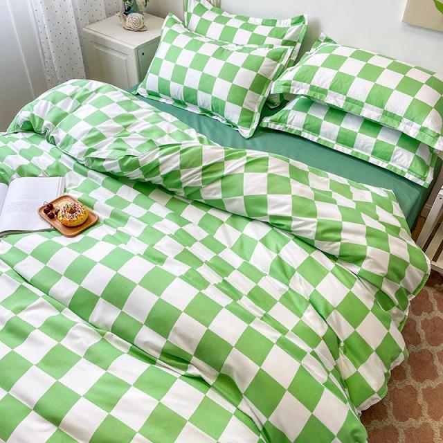 Kariertes Bettwäsche-Set