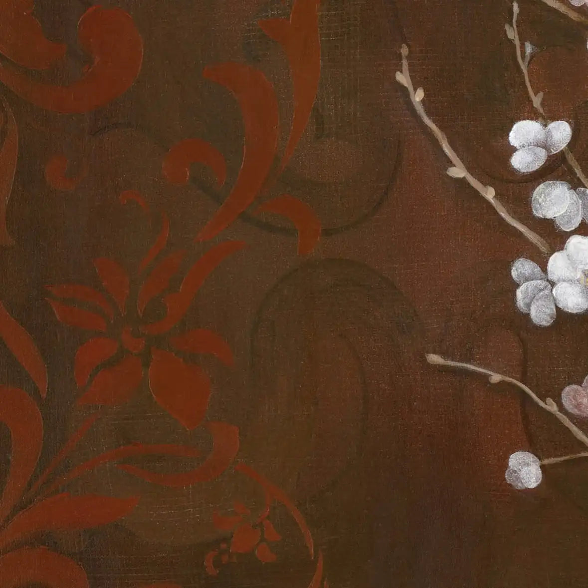 Frendorf | Kirschblüten auf Zinnober I Wandkunst