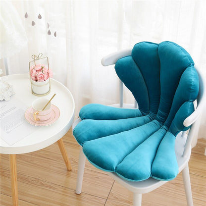 Chic Samt Muschel Kissen - Luxuriöses und Stilvolles Kissen für Wohnzimmer, Schlafzimmer