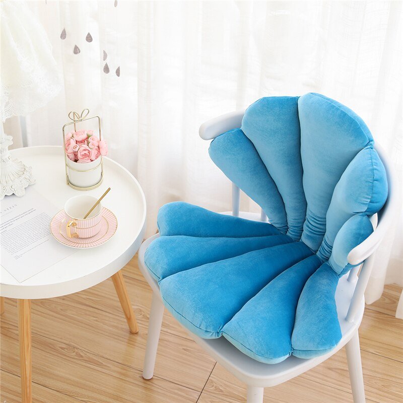 Chic Samt Muschel Kissen - Luxuriöses und Stilvolles Kissen für Wohnzimmer, Schlafzimmer