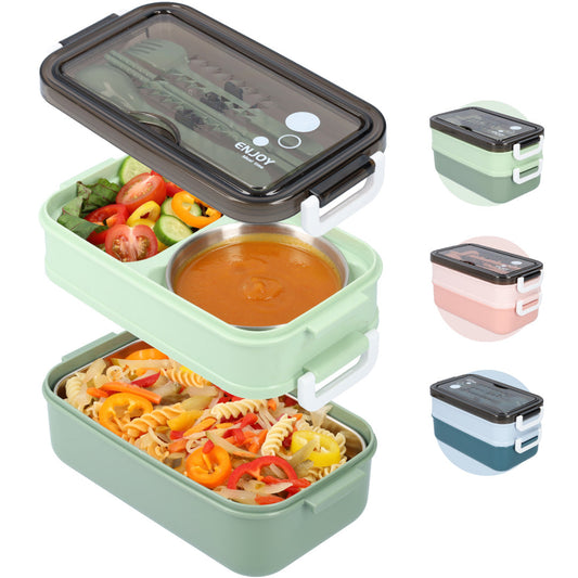Frendorf | Auslaufsichere Lunchbox mit Suppenschale | BPA-freie Bento-Box | Tragbarer Lebensmittelbehälter für Erwachsene & Kinder