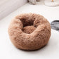 Frendorf | PawNest Beruhigendes Donut-Katzenbett | Rundes Plüsch Nest | Stresslindernd & Gemütlich | Perfekt für Katzen & kleine Hunde