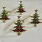 Weihnachtsbaum Serviettenringe Set von 4