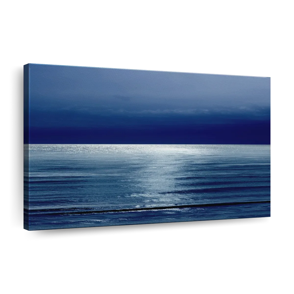 Frendorf | Mondlicht Ozean Blau I Wandkunst