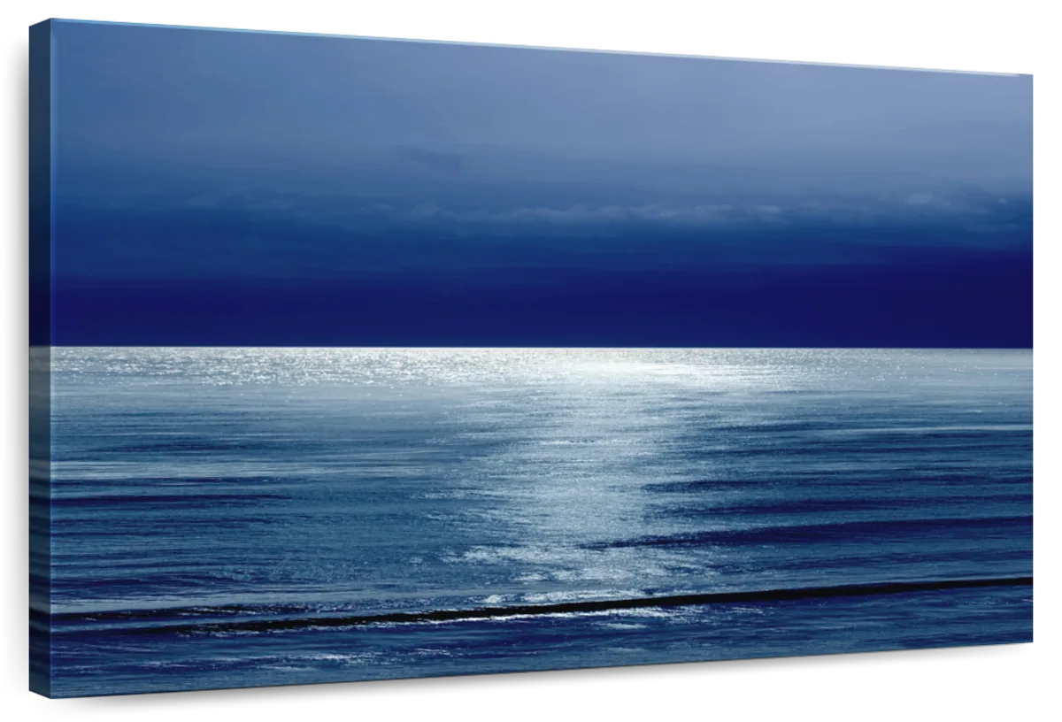 Frendorf | Mondlicht Ozean Blau I Wandkunst
