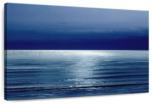 Frendorf | Mondlicht Ozean Blau I Wandkunst