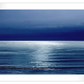 Frendorf | Mondlicht Ozean Blau I Wandkunst