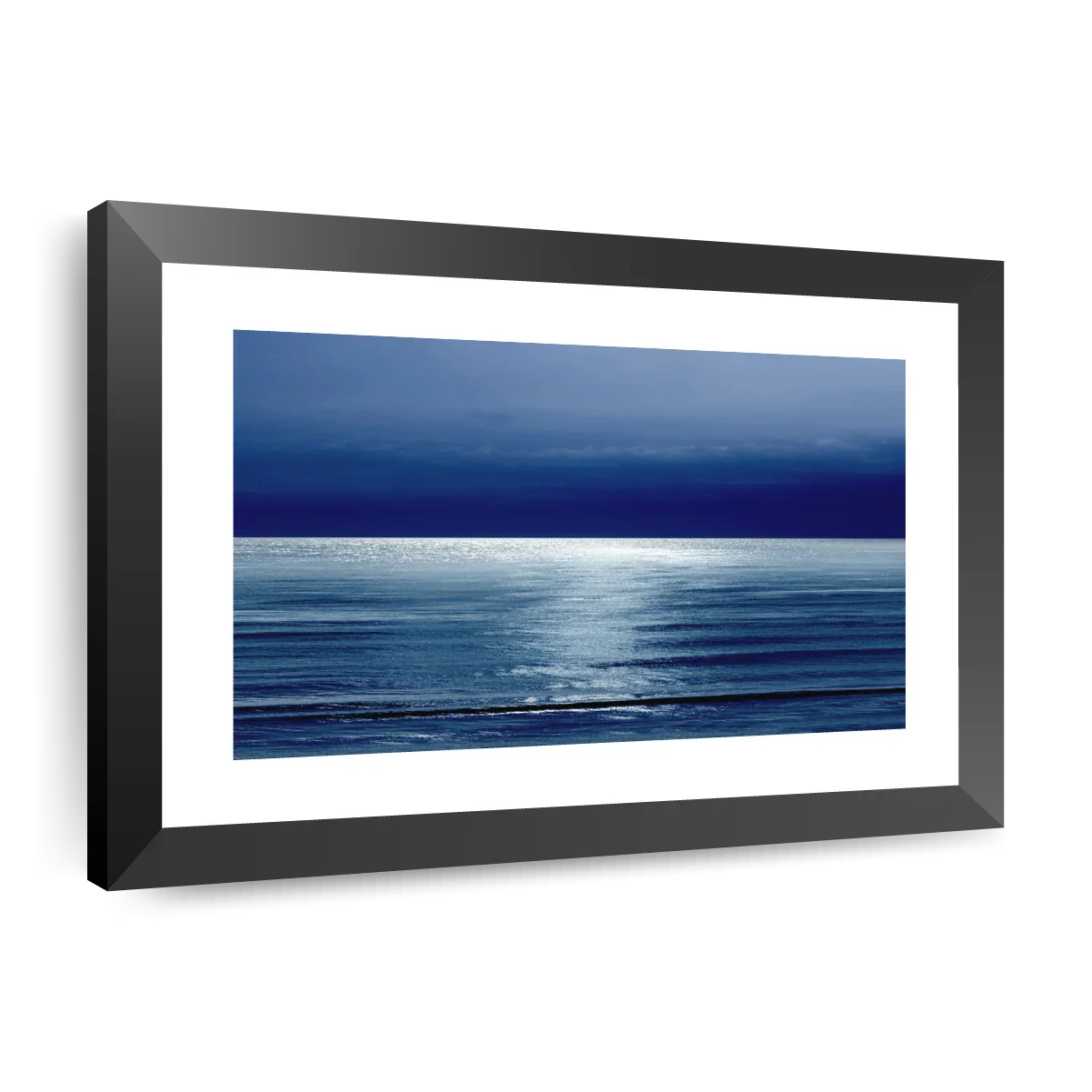 Frendorf | Mondlicht Ozean Blau I Wandkunst