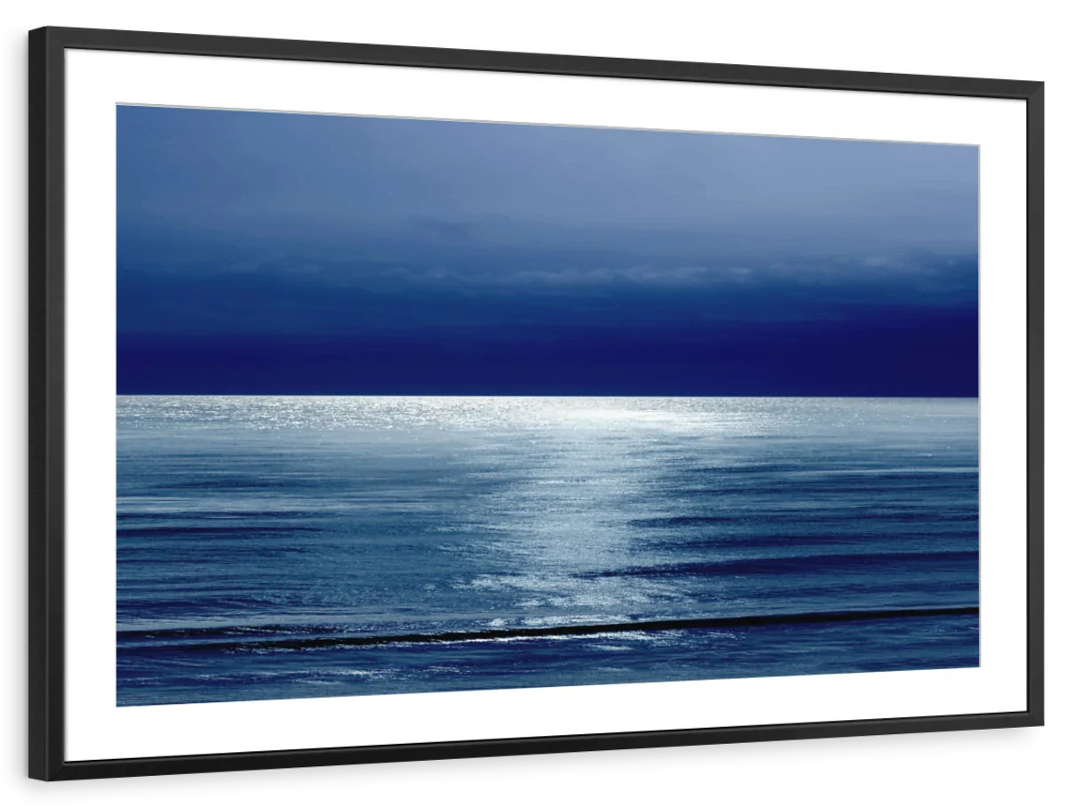 Frendorf | Mondlicht Ozean Blau I Wandkunst