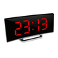 LED-Beleuchtung großes digitales Display | Gebogene LED Digitalwecker - Amedea