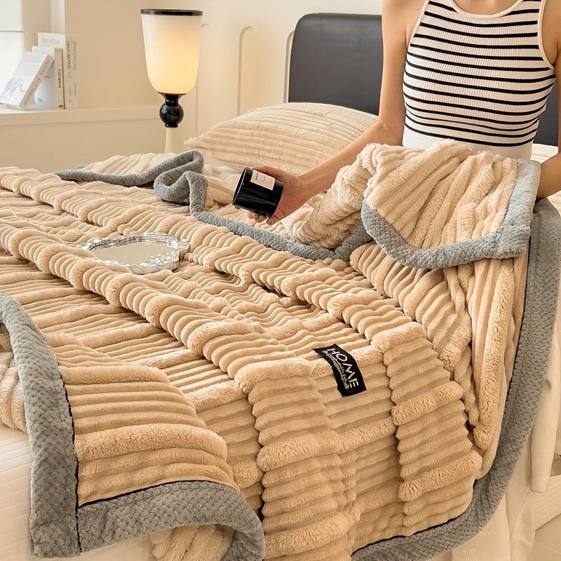 Frendorf | Weiche Fleece-Decke zum Kuscheln auf der Couch