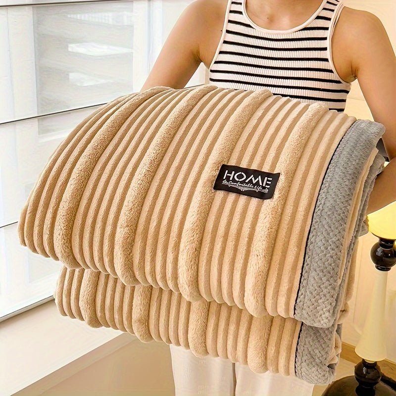 Frendorf | Weiche Fleece-Decke zum Kuscheln auf der Couch