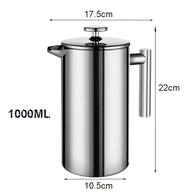 Kaffeemaschine French Press Edelstahl Espresso-Kaffeemaschine