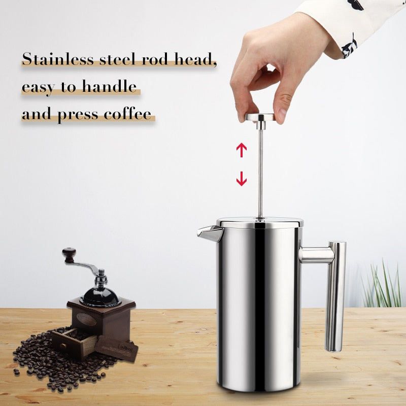 Kaffeemaschine French Press Edelstahl Espresso-Kaffeemaschine