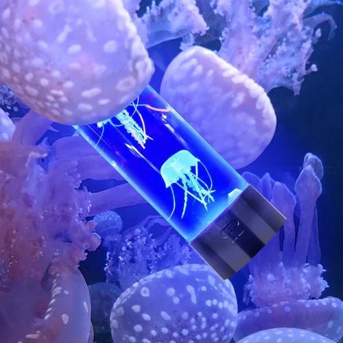 Frendorf | LumaJelly LED Quallenlampe | Farbwechsel Aquarium Tisch-Nachtlicht | Faszinierende Dekoration