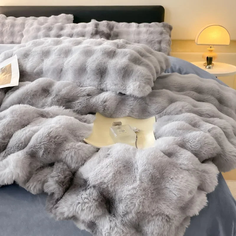 Frendorf | Weiches Traumplüsch-Velours-Bettwäsche-Set