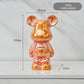Bunte Keramikbären-Skulptur und Statue Sparschwein Schreibtischornament