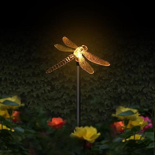 Solar-LED-Gartenleuchten „Bunte Fliegen“