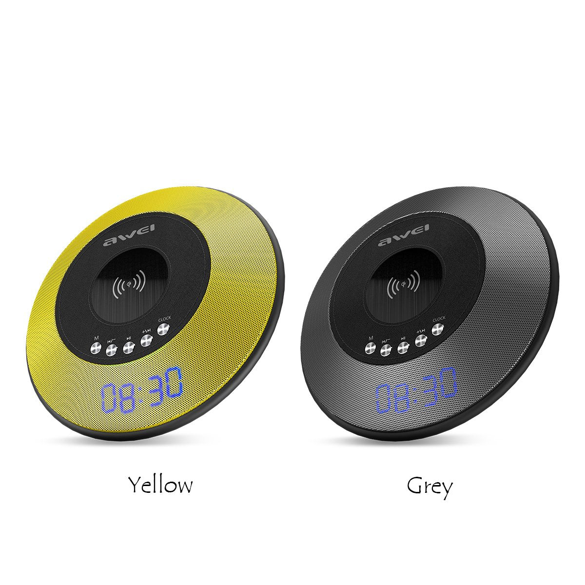 Frendorf | 4-in-1 kabelloses Ladepad, das Bluetooth-Lautsprecher, Radio und Wecker verbirgt