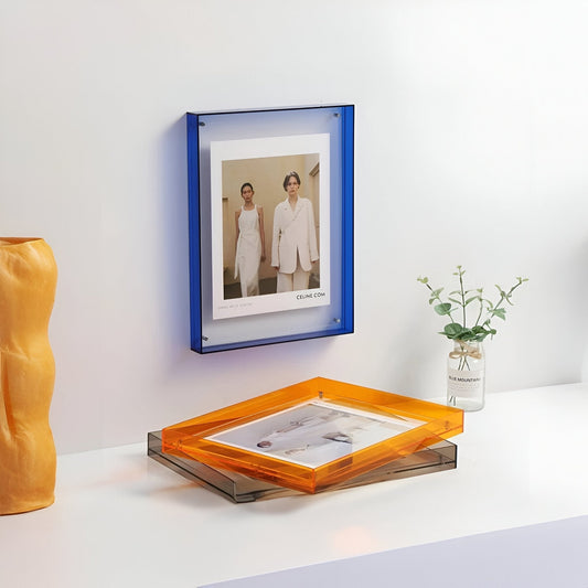 Farbiger transparenter Acryl-Bilderrahmen