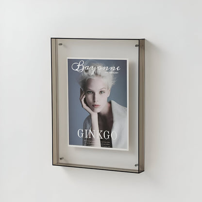 Farbiger transparenter Acrylrahmen für moderne Displays