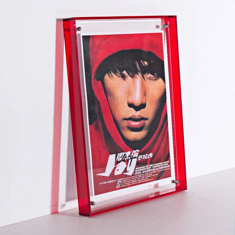 Frendorf | Transparenter Acryl-Bilderrahmen | Farbiger Minimalistischer Designrahmen