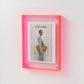 Farbiger transparenter Acrylrahmen für moderne Displays