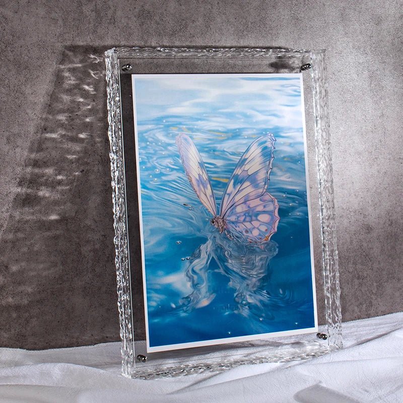 Frendorf | Transparenter Acryl-Bilderrahmen | Farbiger Minimalistischer Designrahmen